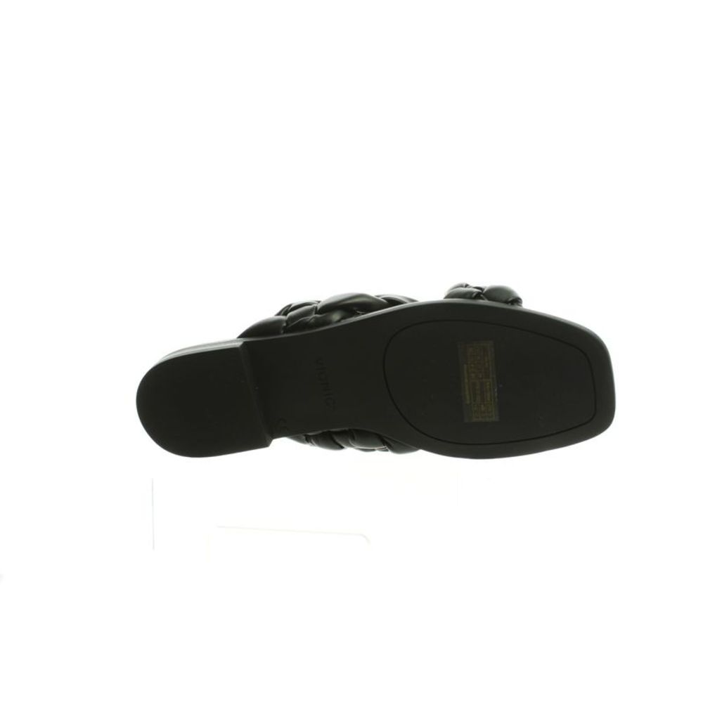 Vionic Black Braided Crossband Slide Sandals - Picture 4 of 4